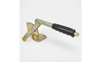 Ribbed Grip Tow Vehicle Hand Brake Handle Plated Finish Ratchet Brake Handle Toothed Handbrake Lever Mounting Base