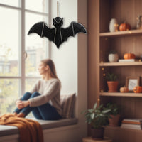 Glittery Nocturnal Flyer Decoration | shiny, Hanging nocturnal flyer, for Halloween