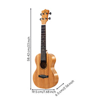 Soprano Ukuleles Beginner-Friendly Ukuleles with Rosewood Top Compact Stringed Instrument for Beginners, Students, Rehearsal Travel, Home