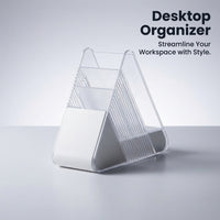 Pen Holder Desk Organizer, Student Dorm Desk Organizer, Pencil Holder for Student Desk, Transparent Drawer Stationery Holder