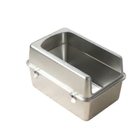 Stainless Steel Cat Litter Box High-Sided Pet Supply Non-Porous for Home