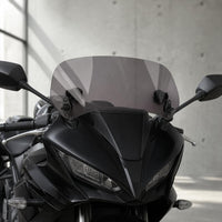 Motorcycle Front Windshield Easy to Install Motorcycle Windshield with Mounting Bracket Abrasion Resistant Windscreen for Daily Commuting