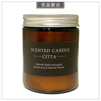 样板间茶几简约现代家居软装饰品摆件仿真花玻璃烛台组合ZH3354