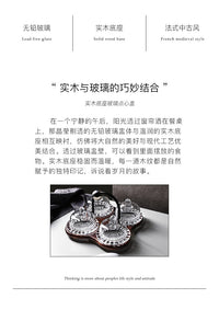 新款茶点盘酒店欢迎果盘实木托盘六宫格零食盘家用玻璃盖点心托盘