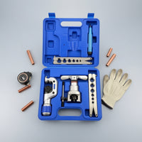 5 Pieces Flaring Tool with Deburring Tool Manual Tube Expander with Case Heavy Duty Tube Expander for Workshop
