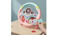 Car Seat Steering Wheel Toy Educational Interactive Steering Wheel Toy Develops Hand-Eye Coordination Interactive Driving Game for Young Children