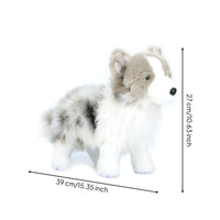 Australian Herding Stuffed Soft Stuffed Australian Herding Toy Dog with Blue Eyes Soft Detailed for Children, Bedroom, Playroom