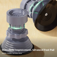 4 Pieces Rubber Adjustable Support Pad Strong and Stable Washing Machine Stand for Kitchen