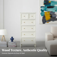 Large Capacity 5-Drawer tall dresser Modern Minimalist and design Chest of Drawers Space-Saving Design Storage Cabinet Sturdy Construction for Apartment Dwellers, residents, Parents, Bedroom, Entryway, Living Room, Hallway