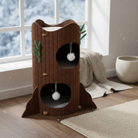 Kitten Tree with Cave Winter Warm Pet Furniture Stable Base for Living Room