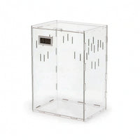 Reptile Enclosure with Rotating Lock Clear Acrylic Reptile Enclosure Flat-Pack