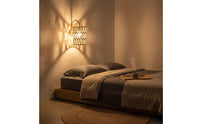 Paper Rope Lampshade Handwoven Woven Lampshade Handmade Lamp Shade with Paper Rope for Guest Rooms, Cafes