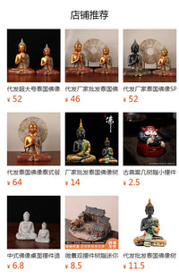 厂家批发泰国佛像树脂工艺品东南亚创意玄关家居饰品摆件跨境优选