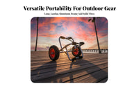 Foldable Kayak Cart 75kg Load Capacity Kayak Cart Foldable Boat Trolley Includes Fastening Strap Small Boat Trolley for Docks
