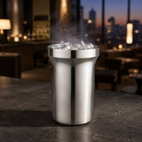 Stainless Steel Ice Bucket Elegant design Double Insulated Bucket Mirror Finish Tableware for Home, Bar, Restaurant