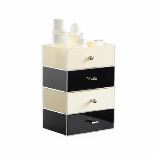Stackable Multi-Drawer Cabinet Space Saving Cosmetic Case Removable Drawers
