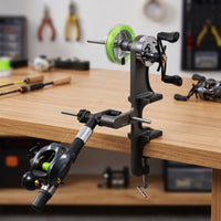 Fishing Line Spooler with Tensioner Adjustable Tension Fishing Line Spooler with Clamp Bench-Mounted Reel Spooling Station for Workbench
