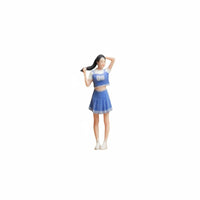 1/64 Cheerleader Figurine Collectible Miniature Basketball Girl High Precision