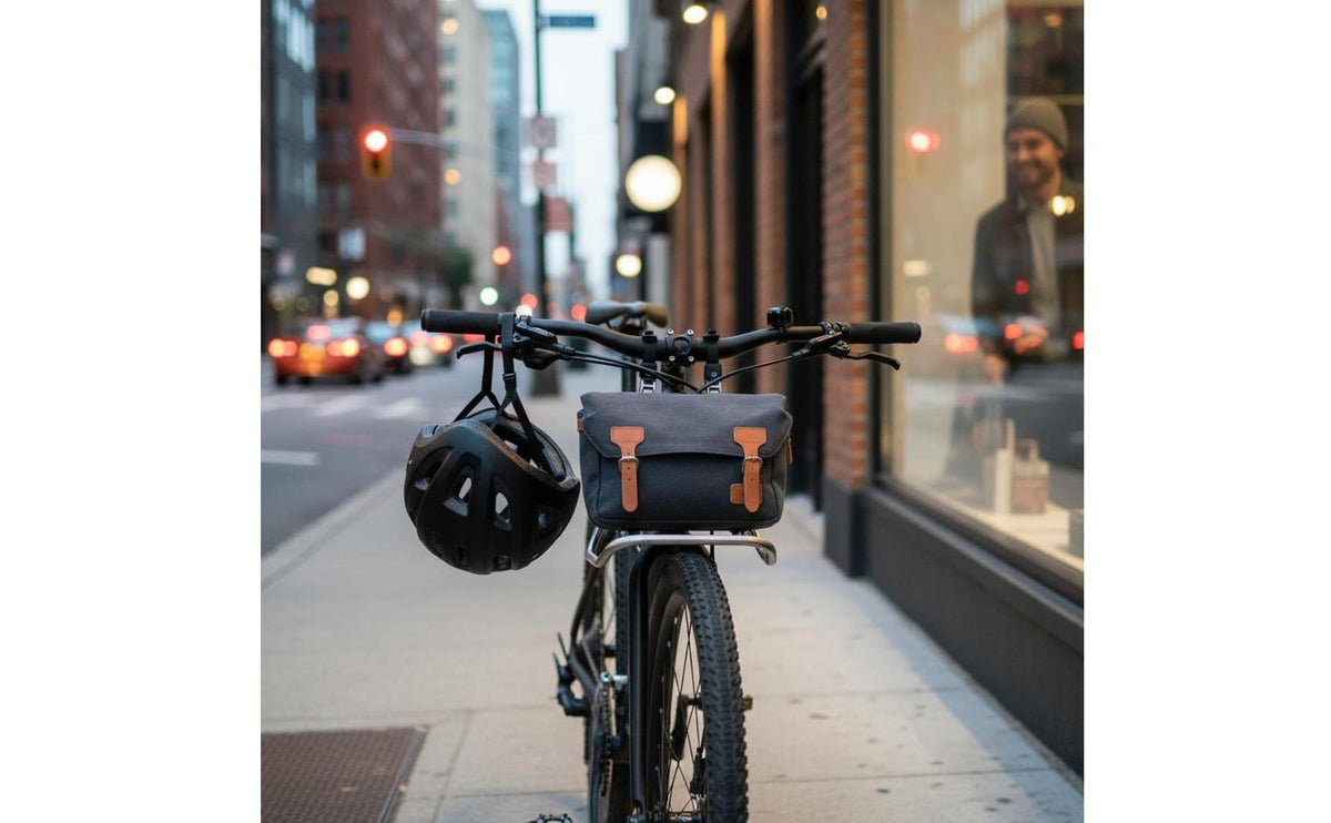 Cycle Front Rack Easy Installation Front Bike Cargo Rack Stable Double Clamp Handlebar Bag Support for Commuting, City Riding