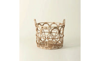 Woven Basket with Handles Handwoven Laundry Basket Lightweight for Bedroom