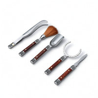 5 Pieces Tea Ceremony tool with Wooden Handles Traditional Set Practical for Hosts