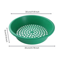 Soil Sifting Pan Versatile Garden Sieve Multipurpose Gold Pan for Gardeners, Beginners, Outdoor, River