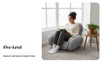 Fold-Expandable Floor Couch Space-Saving Adjustable Sleeper Loveseat Soft Cushioning High-Density Foam Filling for Bay Window