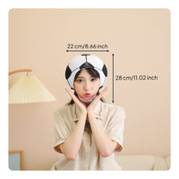 Soft Football Head Mask Biodegradable Soccer Ball Mask Easy to Wear Costume Prop Extremely Realistic Realistic for Photo Shoots