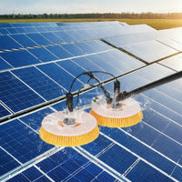 Photovoltaic Panel Cleaning Machine with Brush Adjustable Photovoltaic Panel Cleaner Extendable for Maintenance Professionals, Homeowners, Greenhouse