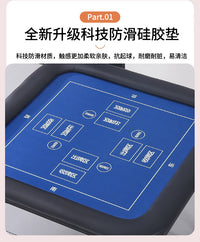 掼蛋专用桌正方形小方桌折叠多功能棋牌麻将桌家用小户型吃饭桌子