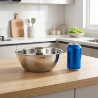 Stainless Steel Mixing Bowl 5 Pack, 304 Deep Food Preparation Bowl with Bright Polish, Round Plain Pattern Baking and Dough Kneading Container