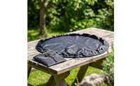 Portable Beach Changing Mat Foldable Changing Mat with Pouch Drawstring Bag Round for Surfers, Swimmers, Poolside