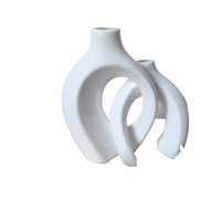 Metal Horn-Shaped Vase for Artificial Flowers