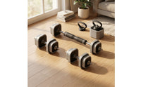 Adjustable Dumbbell Set Non-Roll Weights Non-Slip for Home Gym, Beginners