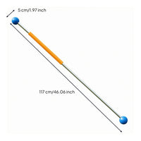 Golf Swing Training Stick Orange Grip Golf Practice Stick Weighted Swing Coach Club-Like