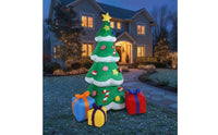 Inflatable Christmas Tree Festive Christmas Tree with Gift Boxes Inflatable Present Box Bright Holiday Display Lightweight