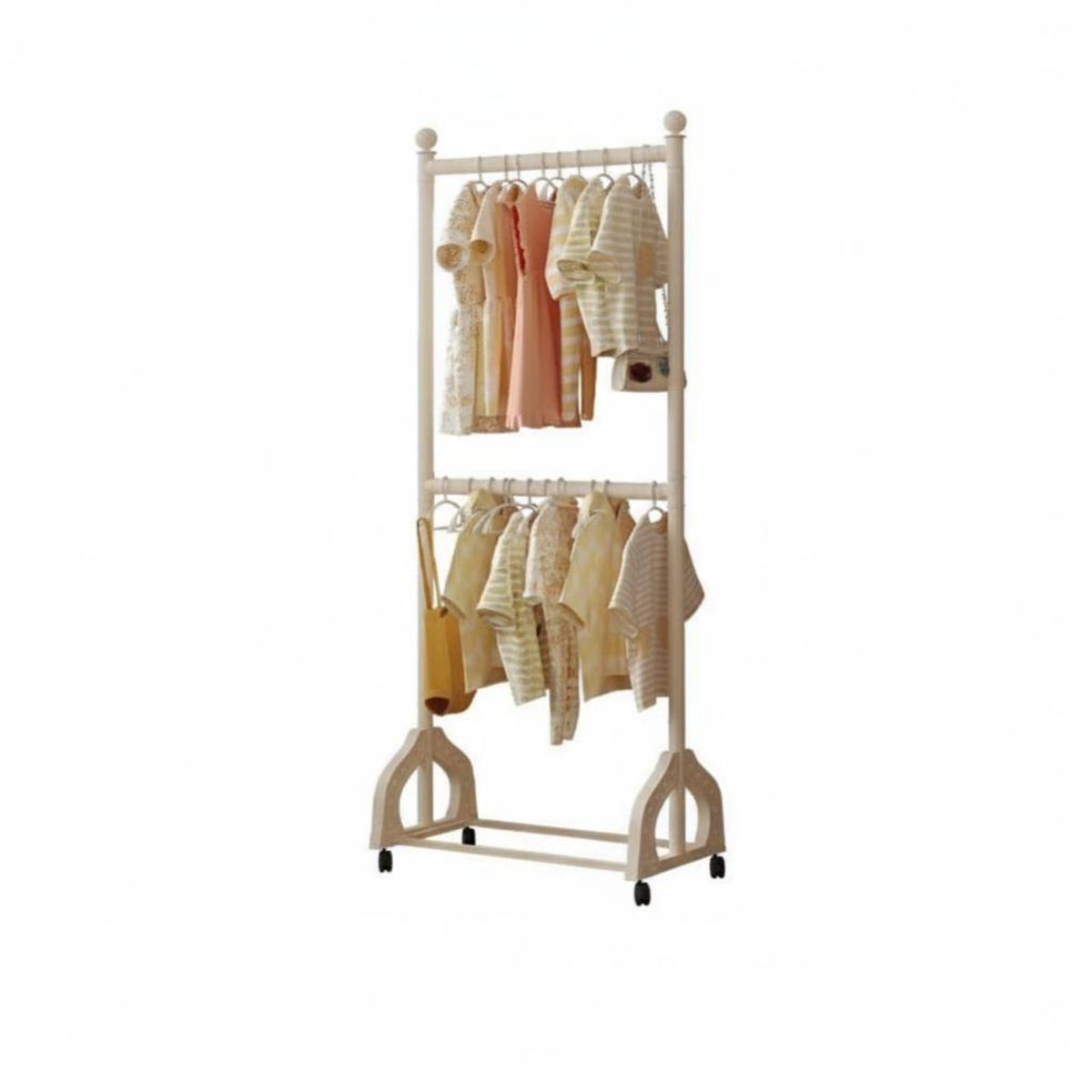 children's Mobile Clothes Rack Sturdy Construction for Nursery, Toddlers, Babies