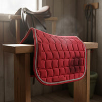 Quilted Saddle Pad Foam Padded Saddle Pad Machine Washable Equestrian Gear for Training