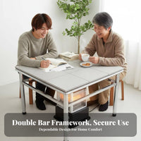 Multi-Functional Kotatsu Table long-lasting Kotatsu Table Frame twofoldUse Design Household Furniture for Students, Apartment Dwellers, homeowners, Living Room, Bedroom, Small areas, Balcony