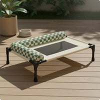 Raised Mesh Pet Bed Elevated the Floor Cooling Pet Cot Sturdy Frame for Indoor