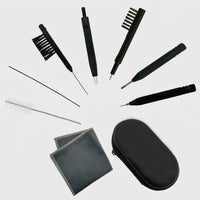 Cleaning Kit with Brush and Cloth, Portable Maintenance Tool Set for Daily 9 Piece Travel Friendly for Users