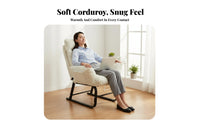Foldable resting Recliner Ergonomic Reclining Chair Thick Padding for Indoors