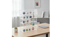 Acrylic Display Cabinet with Shelves Transparent Wall-Mounted Display Cabinet spaceSaving Storage Organizer for Figurines, Miniatures