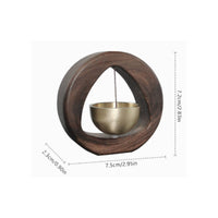 Hanging Bell Ornament Long-Lasting Wooden Bell Reusable for Indoor Display