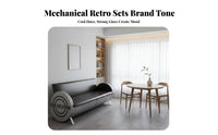 factory-inspired design Booth, Table, and Chairs Combo Retro Design Banquette Seating Group Commercial Grade Dining Furniture Space-Saving for Restaurant Owners, Apartment Dwellers, Homeowners, Cafe, Bar, Small Spaces, Kitchen
