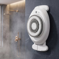 Handsunrestricted Wall Mounted Back Scrubber Adjustable Electric Shower Brush for Bathroom