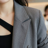 Women's Trouser Suits for Work Wear with Long Sleeve Jacket and Wide Leg Trousers, Ladies Leisure Sets in Polyester Material