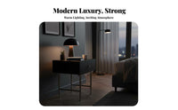 Round Single-Drawer End Table Light Luxury design & design Nightstand Modern Design