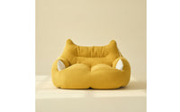 Soft Leisure Chair Padded Bean Bag Sofa Low-to-the-Ground Floor Lounger Cushioned for Gamers, Bedroom, Living Room, Play Area, Balcony