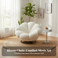 Floralrear Rotate Chair Comfortable Upholstery Upholstered Rotate Armchair Modern Modern & Stylish Design Easy to Assemble